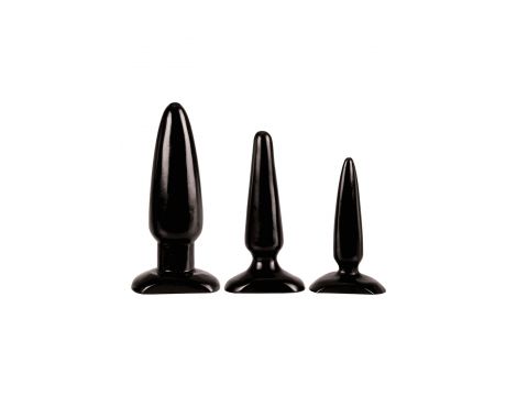 Zestaw korków analnych Colt Trainer Kit Calexotics czarny PVC - 4