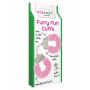 Kajdanki piórkowate regulowane ToyJoy różowe - 3