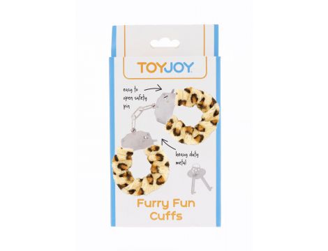 Kajdanki piórkowe regulowane ToyJoy Leopard - 4