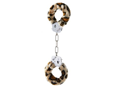 Kajdanki piórkowe regulowane ToyJoy Leopard - 5