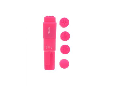 Masażer ToyJoy Funky różowy na baterie AA - 5