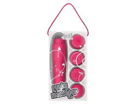 Masażer ToyJoy Funky różowy na baterie AA - 4