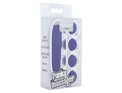 Stymulator łechtaczki Funky Massager ToyJoy fioletowy - 3