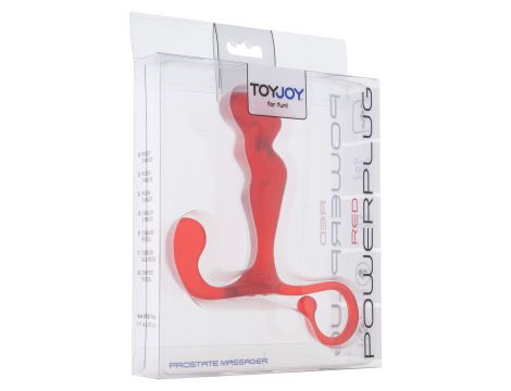 Masażer prostaty ToyJoy Power Plug TPE czerwony 3.5 cm