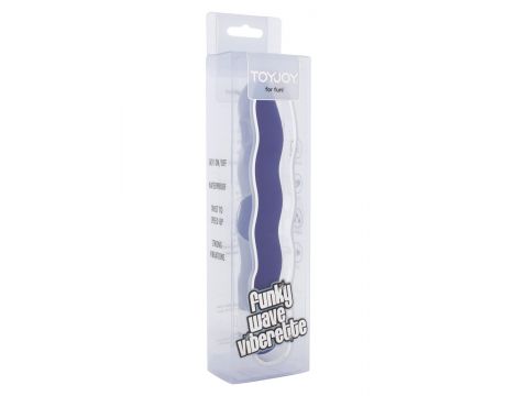 Wibrator ToyJoy Funky Wave fioletowy 18 cm - 4