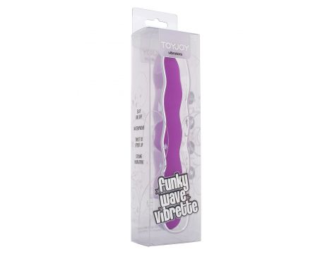 Wibrator ToyJoy Funky Wave fioletowy 18 cm