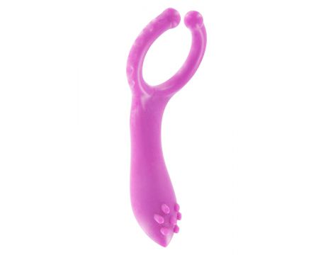 Pierścień wibrujący ToyJoy fioletowy 10 cm - 5