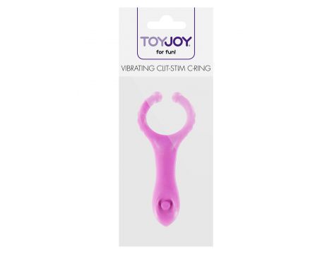 Pierścień wibrujący ToyJoy fioletowy 10 cm - 2