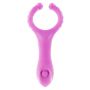 Pierścień wibrujący ToyJoy fioletowy 10 cm - 2
