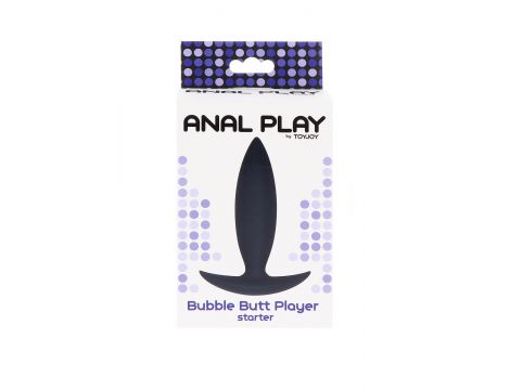 Korek analny silikonowy ToyJoy Bubble Butt Player Starter czarny 10 cm - 4