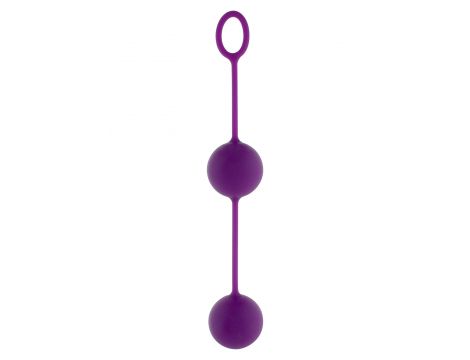 Kulki gejszy silikonowe Rock Roll Balls fioletowe ToyJoy - 4