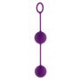 Kulki gejszy silikonowe Rock Roll Balls fioletowe ToyJoy - 2