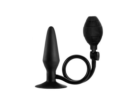 Korek analny pompowany silikonowy Booty Pumper Calexotics medium czarny - 4