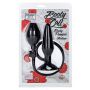 Korek analny pompowany silikonowy Booty Pumper Calexotics medium czarny - 3