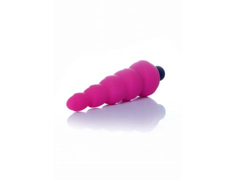 Plug wibrujący Alive Lance silikonowy różowy 14 cm - 3