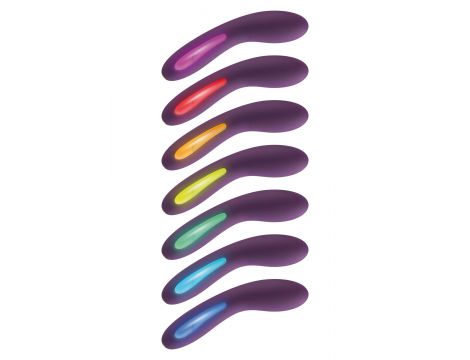 Wibrator punktu G silikonowy Luminate ToyJoy fioletowy USB 17 cm - 5