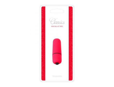 Mini wibrator bullet Toyz4lovers czerwony wodoodporny 5.5 cm