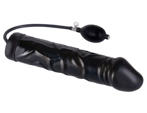 Dildo dmuchane olbrzymie lateksowe You2Toys czarne 31,5 cm - 3