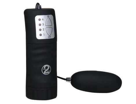 Wibrujące jajko aksamitne You2Toys czarne 6 cm - 3