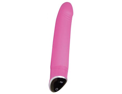 Wibrator silikonowy Happy Sweet Smile różowy 22 cm - 3