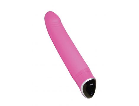 Wibrator silikonowy Happy Sweet Smile różowy 22 cm - 4