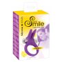 Pierścień wibrujący Sweet Smile z uszami króliczymi fioletowy 6,5 cm - 2
