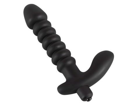 Wibrator analny silikonowy Black Velvets czarny 17 cm - 5