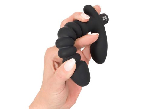 Wibrator analny silikonowy Black Velvets czarny 17 cm - 8