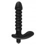 Wibrator analny silikonowy Black Velvets czarny 17 cm - 5