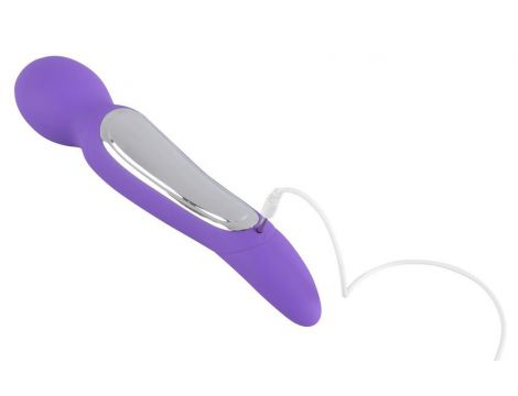 Wibrator dwustronny Sweet Smile fioletowy USB 22 cm - 9