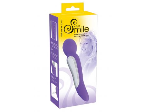 Wibrator dwustronny Sweet Smile fioletowy USB 22 cm