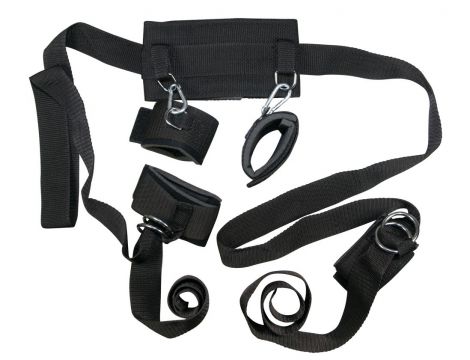 Zestaw bondage Bad Kitty BK czarny 155 cm - 3
