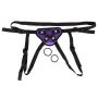 Uprząż do strap on You2Toys z trzema pierścieniami fioletowo czarna - 5
