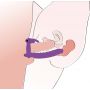 Pierścień wibrujący You2Toys silikonowy fioletowy 17 cm - 14