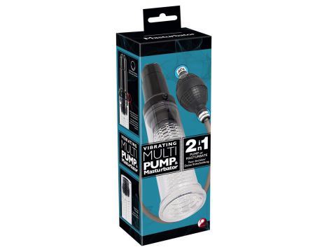 Pompka do penisa You2Toys z masturbatorem wibrująca - 2