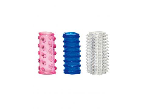 Silikonowe nakładki przelotowe Tokio You2Toys zestaw 3 4,5 cm - 4