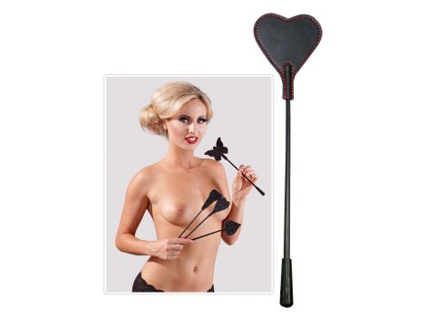 Mały czarny bicz z futrem Bad Kitty 25 cm - 9