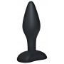 Korek analny silikonowy Black Velvets czarny mały 9 cm - 5