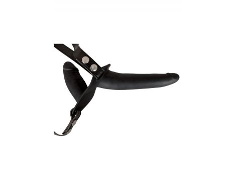 Podwójny strapon regulowany silikonowy You2Toys czarny 15 cm - 5