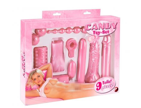 Zestaw 9 zabawek erotycznych You2Toys różowy cukierkowy - 2