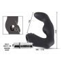 Masażer prostaty Rebel silikonowy 12 cm czarny srebrny - 14