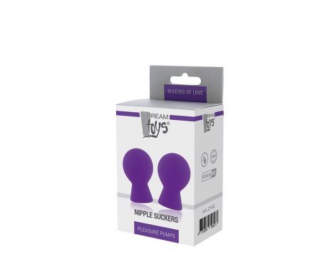 Pompki ssące na sutki silikonowe Dream Toys fioletowe
