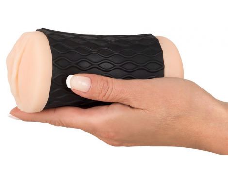 Masturbator Nature Skin z pochwą i odbytem skóra 14 cm - 8
