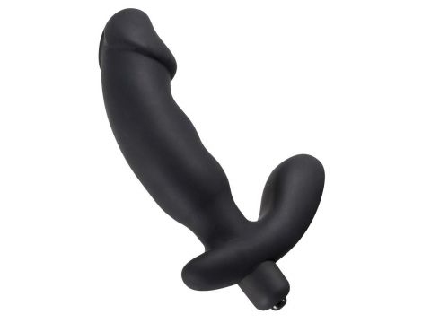 Wibrator analny Rebel czarny silikonowy 15 cm - 6