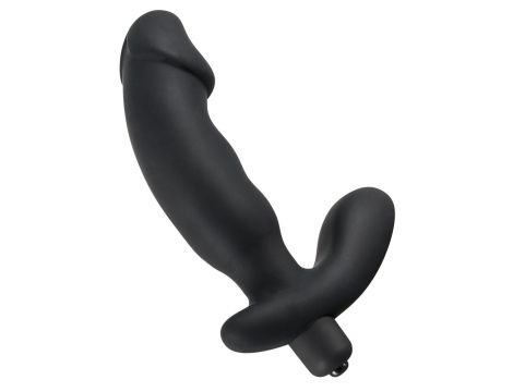 Wibrator analny Rebel czarny silikonowy 15 cm - 5
