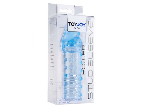 Przedłużka pogrubiająca Power Stud ToyJoy niebieska 15.5 cm - 4