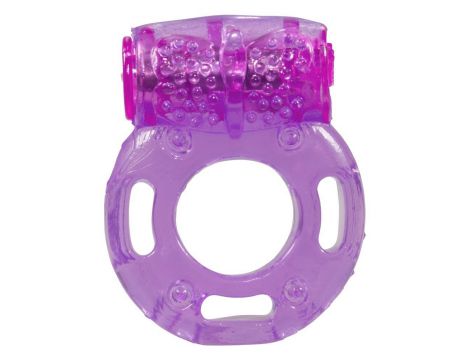 Pierścień wibrujący Butterfly Wings z wypustkami fioletowy You2Toys - 4