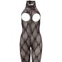 Bodystocking koronkowy bezopiersiowy NO:XQSE czarny S L - 9