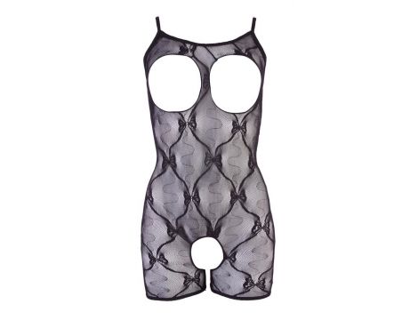 Bodystocking koronkowy otwarty NO:XQSE czarny L/XL - 6