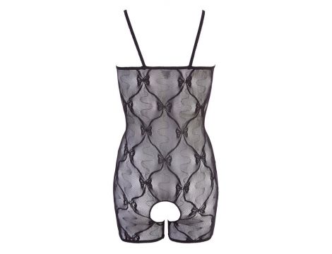 Bodystocking koronkowy otwarty NO:XQSE czarny L/XL - 12